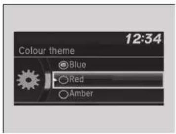 12:34 Colour theme Blue Red Amber
