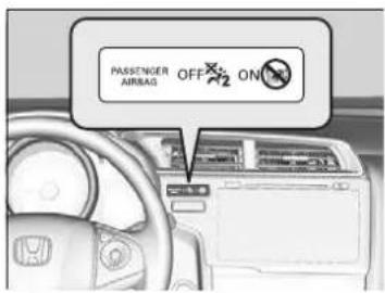 PASSENGER AIRBAG OFF ON