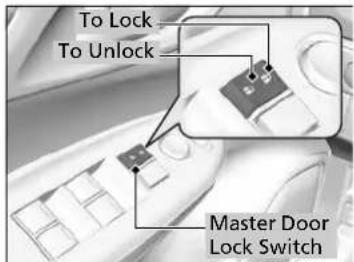 To Lock To Unlock Master Door Lock Switch