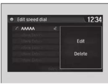 Edit speed dial 12:34 AAAAA eNew Enter... eNew Enter... eNew Enter... eNew Enter... Edit Delete