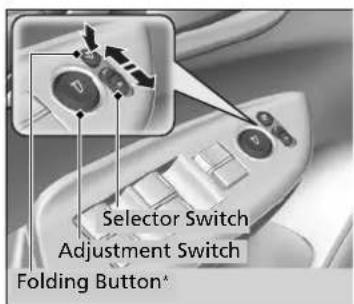 Selector Switch Adjustment Switch Folding Button*