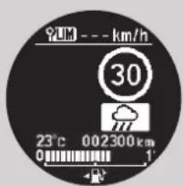 900 --- km/h 30 23°C 002300 km 0 1°