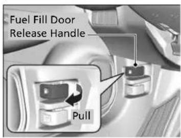 Fuel Fill Door Release Handle Pull