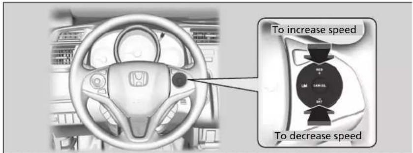 To increase speed To decrease speed