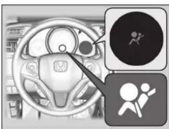 Honda Jazz (2020) - Supplemental Restraint System (SRS) Indicator - 1