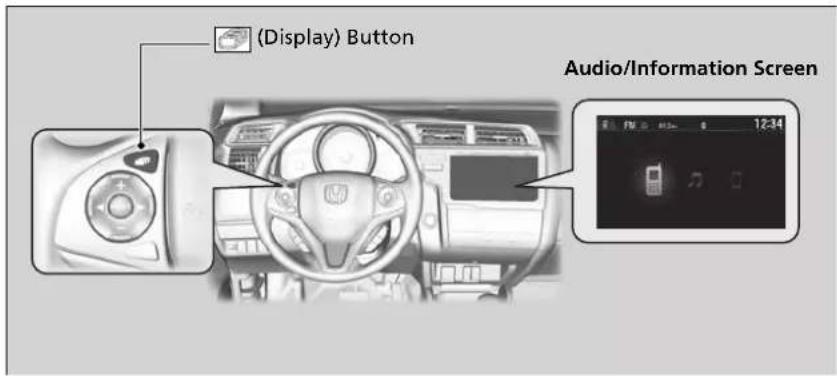 (Display) Button Audio/Information Screen