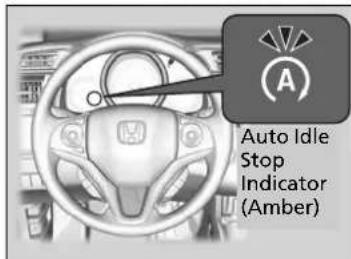 Auto Idle Stop Indicator (Amber)