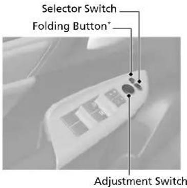 Selector Switch Folding Button* Adjustment Switch