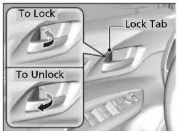 To Lock Lock Tab To Unlock