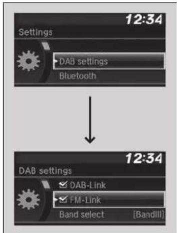 Honda Jazz (2020) - ■Setting the DAB functions - 1