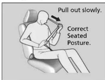 Pull out slowly. Correct Seated Posture.