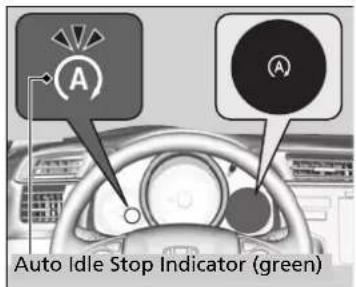Auto Idle Stop Indicator (green)
