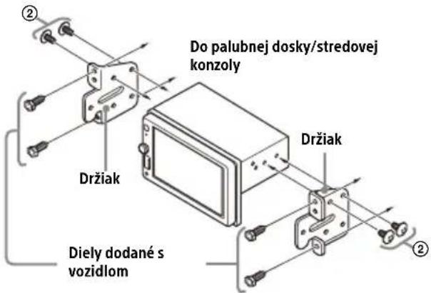 Do palubnej dosky/stredovej konzoly Držiak Držiak Diely dodané s vozidlom