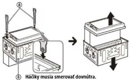 Háčiky musia smerovať dovnútra.