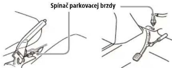 Spínač parkovacej brzdy