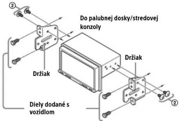 Do palubnej dosky/stredovej konzoly Držiak Držiak Diely dodané s vozidlom