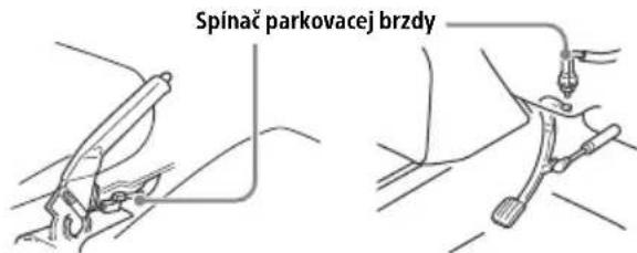 Spinač parkovacej brzdy
