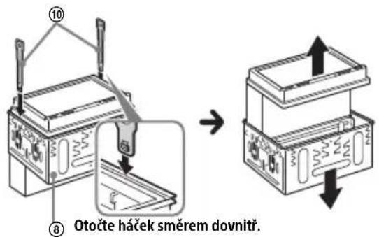 Otočte háček směrem dovnitr.