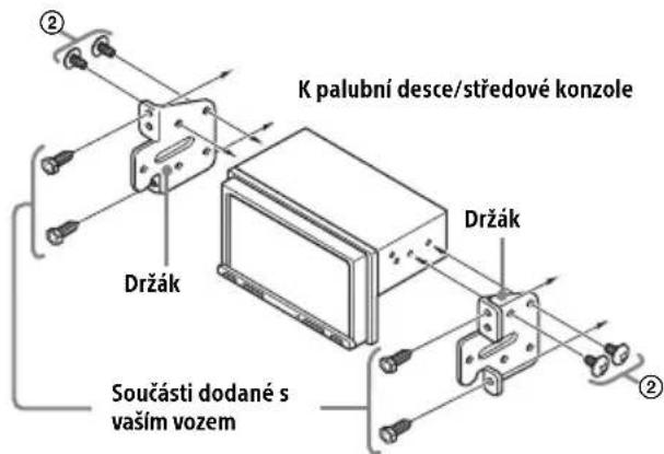 K palubní desce/středové konzole Držák Součásti dodané s vaším vozem