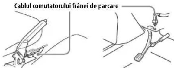 Cablul comutatorului frânei de parcare