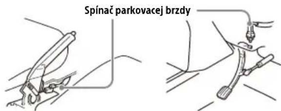 Spínač parkovacej brzdy