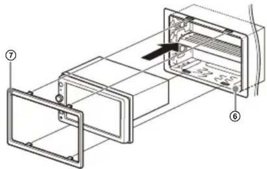 SONY XAV-1500 - Instalarea unității în panoul de bord - 2