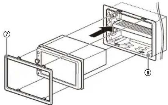 SONY XAV-1500 - Монтиране на устройството в таблото - 2