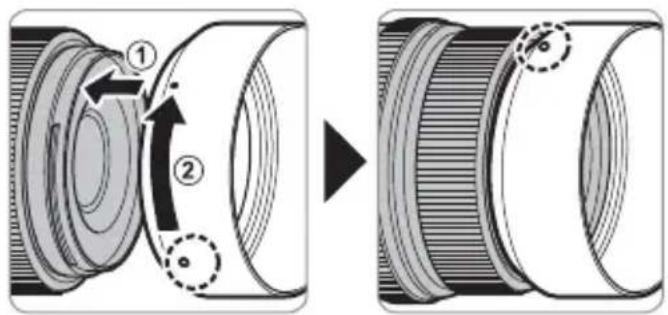 FUJIFILM GF63mmF2.8 R WR - カメラへの取り付け方 - 2