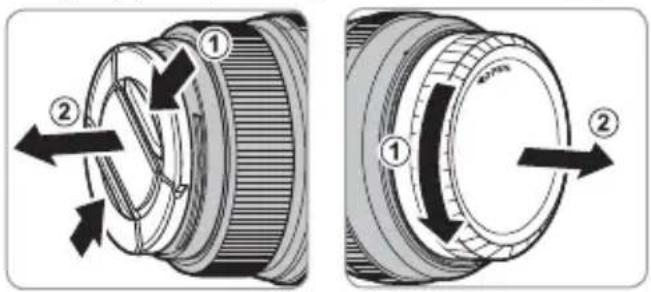 FUJIFILM GF63mmF2.8 R WR - Zdejmowanie pokrywek - 1