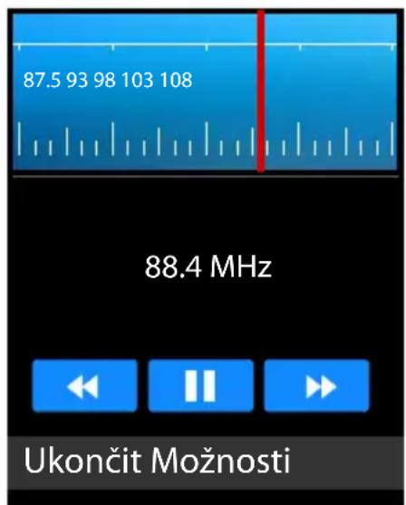 87.5 93 98 103 108 88.4 MHz Ukončit Možnosti