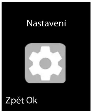Nastavení Zpět Ok