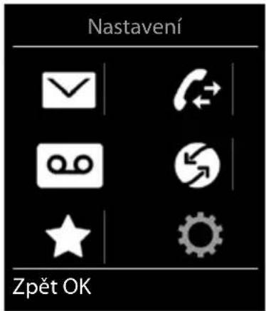 Nastavení Zpět OK