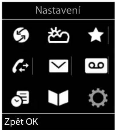 Nastavení Zpět OK