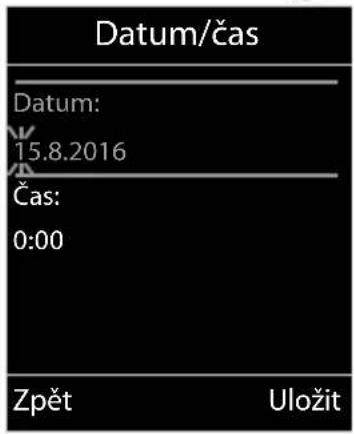 Datum/čas Datum: 15.8.2016 Čas: 0:00 Zpět Uložit