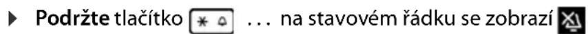 Podržte tlačítko * △ ... na stavovém řádku se zobrazí