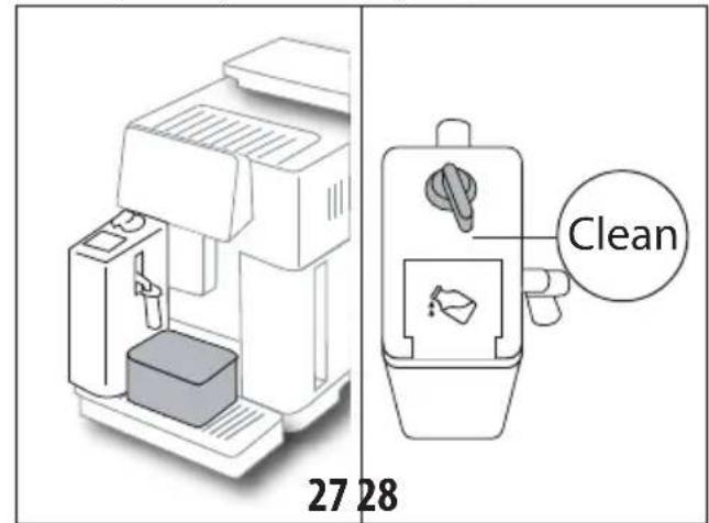 DELONGHI Magnifica S Smart ECAM250.33.TB - Czyszczenie pojemnika na mleko po każdym użyciu - 1
