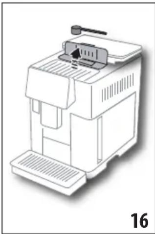 DELONGHI Magnifica S Smart ECAM250.33.TB - Przygotowanie kawy z kawy mielonej Uwaga! - 3