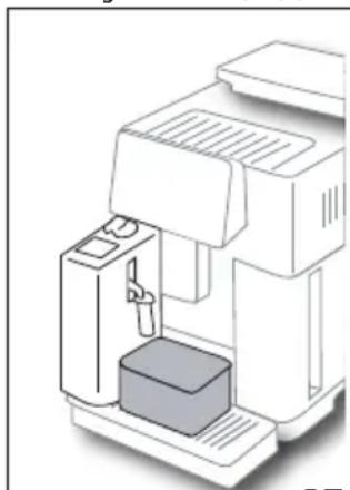 DELONGHI Magnifica S Smart ECAM250.33.TB - A tejtartály tisztítása minden használat után - 1