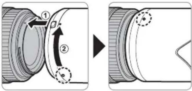 FUJIFILM GF100-200mmF5.6 R LM OIS WR - Rimozione dei tappi copri ottica - 2