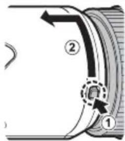 FUJIFILM GF100-200mmF5.6 R LM OIS WR - Rimozione del paraluce - 1