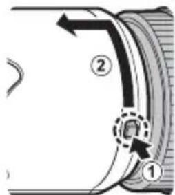 FUJIFILM GF100-200mmF5.6 R LM OIS WR - Anbringen der Sonnenblende - 2