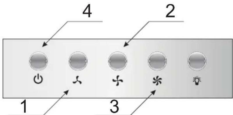 AMICA OMP6252BG - Sterowanie okapem - 1
