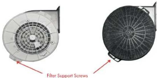 ZLine KE36 - Replace or Change Charcoal Filters: - 1