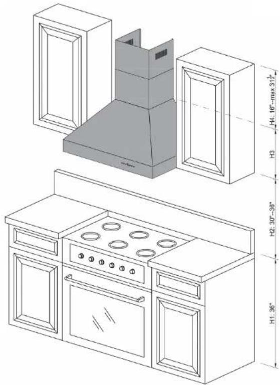 ZLine KE36 - WALL RANGE HOOD INSTALLATION - 1