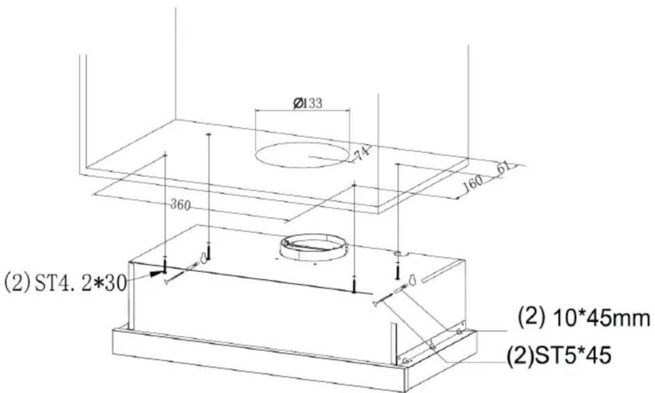 (2) ST4. 2*30 (2) 10*45mm (2)ST5*45