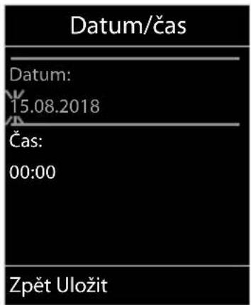 Datum/čas Datum: 15.08.2018 Čas: 00:00 Zpět Uložit