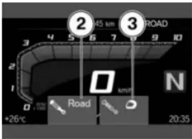 2 45 km 3 ROAD Road 0 +26°C 0 -1700 km/h N 20:35