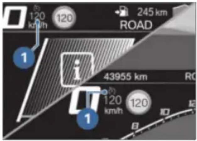120 km/h 120 245 km ROAD 43955 km RO 120 km/h 120 1