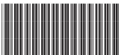 Barcode image with vertical black and white bars, no visible text or symbols beyond the pattern