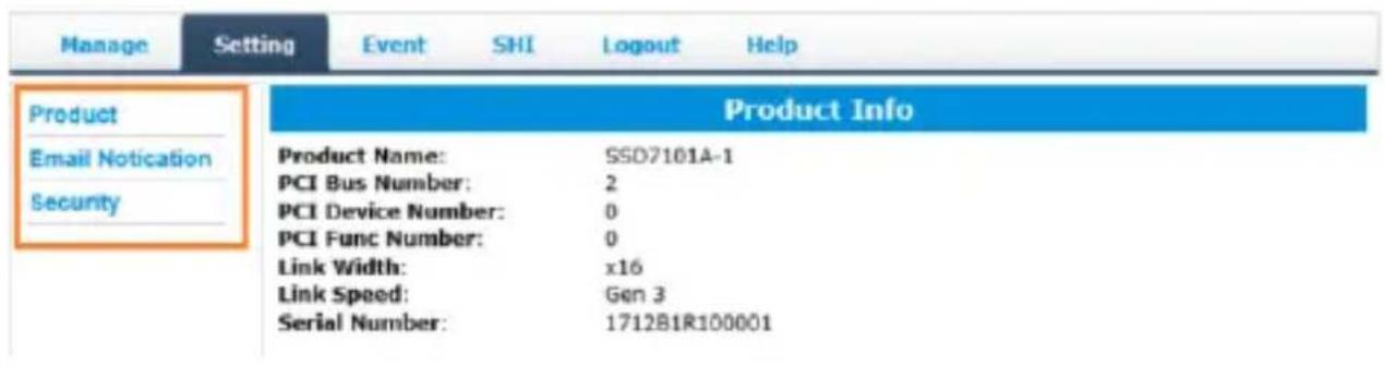 Highpoint SSD7101A-1 - Product Information and Settings - 1